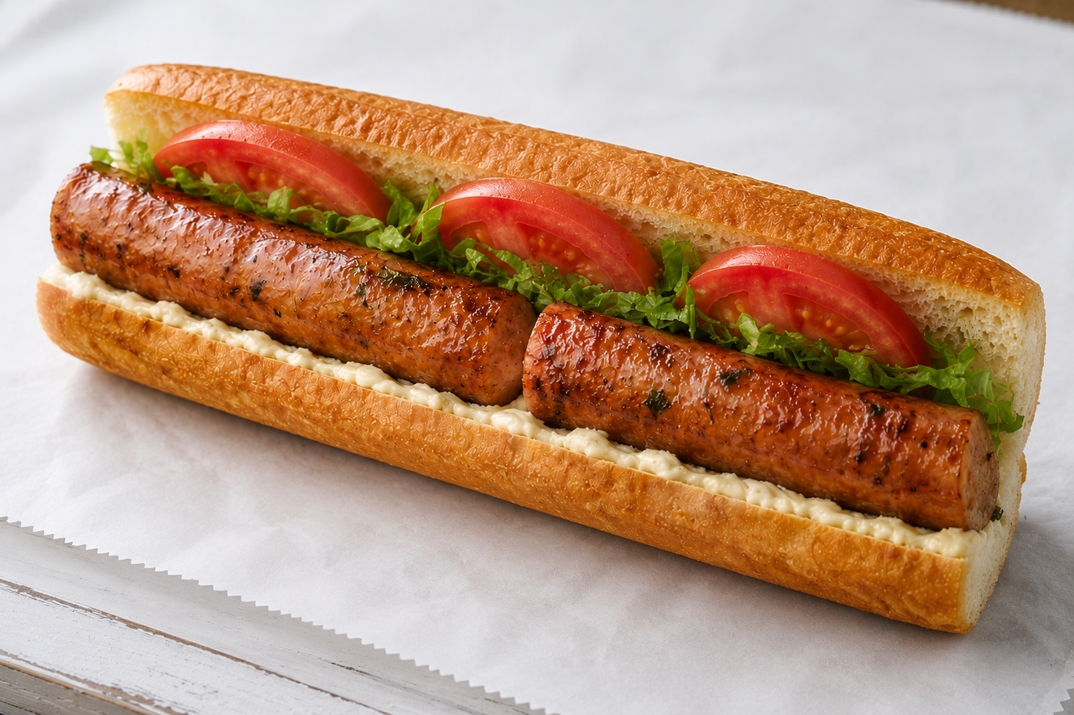 Sausage Poboy Sandwich ONLY